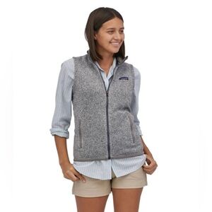 Patagonia Gray Heather Full-Zip Fleece Vest
